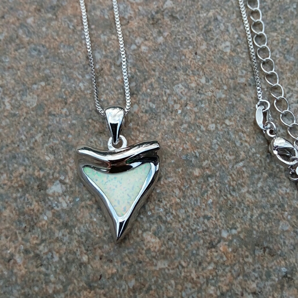 Sterling Silver opal necklace